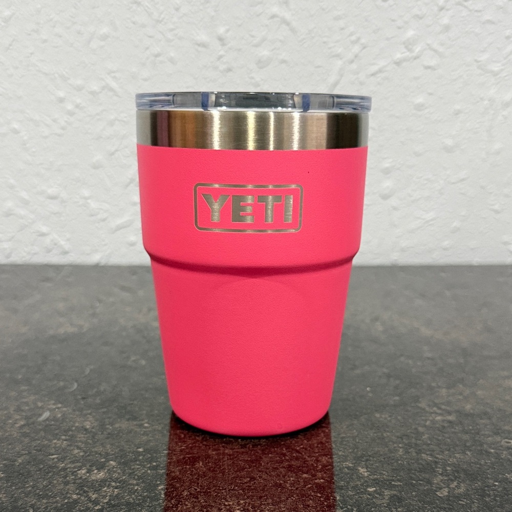 YETI‎ Tropical Pink Stackable Rambler 16oz Tumbler
